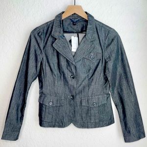 Banana Republic Gray Blazer Jacket, Sz 2P